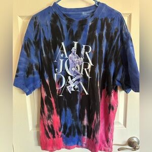 Jordan Tie-Dye Shirt - Blue, Black, Pink
